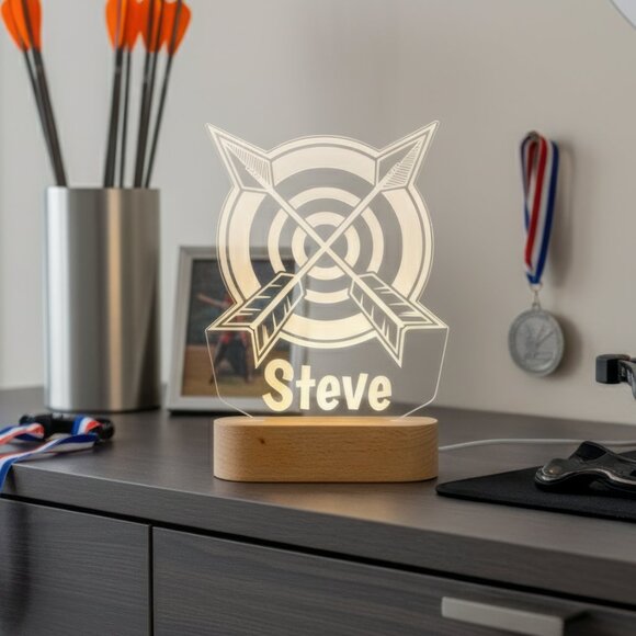 Personalized Archery LED Lamp – Perfect Gift and Room Decor - Picture 8 of 8